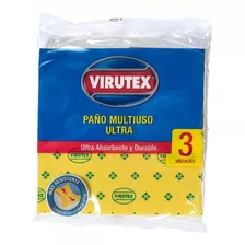 Paño Multiuso Ultra X3 Ultra Absorbente Amarillo Virutex