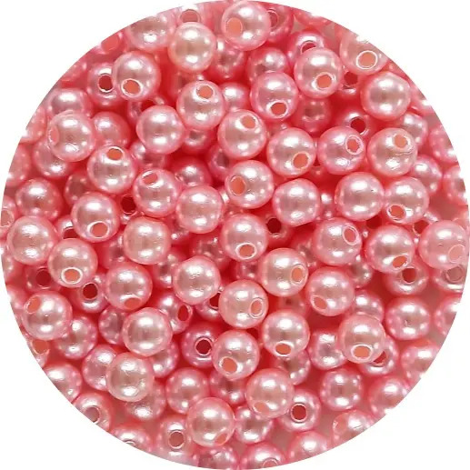 Perlas Plastica 8mm Cuenta Para Coser, Deco X500gr