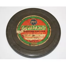 Lata De Filme Cinema P/acondicionar Película Antiga De 16mm 