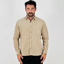 Camisa Malwee Veludo Manga Longa Masculina