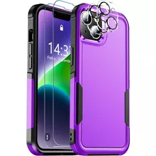 Funda Spidercase, Para iPhone, Protectora 360°, Dark Purple