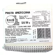 Pasta Americana Decor Para Modelar Cubrir Tortas 500g Oferta