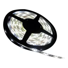 Cinta Led 5050 Interior Rollo 5 Metros Ip 20 Con Fuente 12v