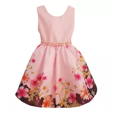 Vestido Festa Infantil Floral Luxo Formatura 4/16 Oferta