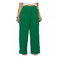 Calça Feminina Wide Leg Solta Alfaiataria Pantalona Social