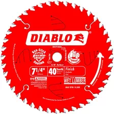 D0740a Diablo 7-1/4 Hoja De Sierra De Acabado Atb De 40...