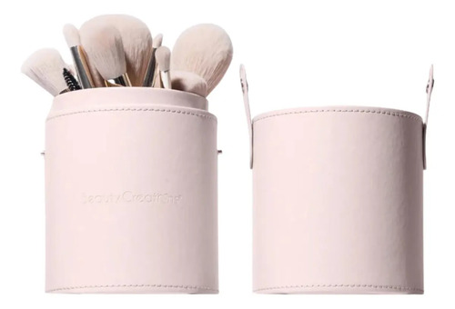 Beauty Creations - Oh Darling Set De Brochas De Maquillaje 24 Piezas Con Estuche - Brochas Para Rostro Y Ojos, Pelo Sintético - Color Rosa Pastel