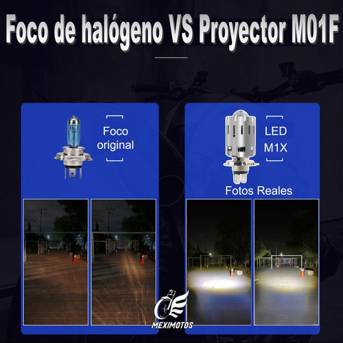 Foco Led Proyector Premium 5000lm Auto Moto H4 Tipo Lupa 1pz Foto 5