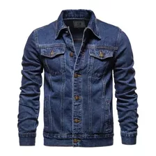 Jaqueta Jeans Masculina Elegante Moderna E Resistente