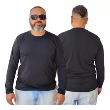 Camiseta Blusa Plus Size Masculino Uv 50 + Proteção Térmica