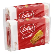 Kit 2 Pacotes Biscoito Belga Lotus Biscoff Pocket 124g