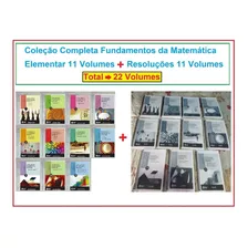 Fundamentos Da Matemática Elementar Completo ( 11 Volumes ) + Resoluções ( 11 Volumes) Formato Livreto Tamanho A5 Encadernado Colorido Super Top Barato Melhor Custo-benefício Do Brasil