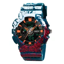 Reloj Diray Digital Hombre Moda Impermeable Dr341adhm