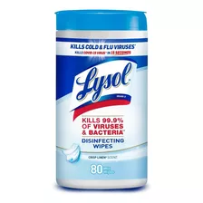 Lysol Desinfectante En Toallitas Pureza De Algodón 80 Unid