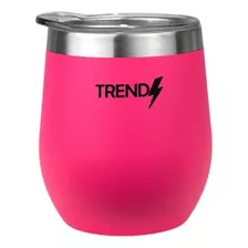 Mate Acero Inoxidable Con Tapa Trendy 280 Ml Vaso Térmico Color Fucsia 16266 Liso