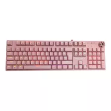 Teclado Gaming Yaguaret Hidra Rosa Mecanico Rgb Kghidraygt