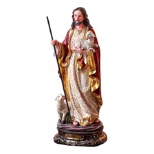 Imagem Jesus Bom Pastor 30cm Resina Importada Premium