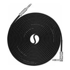 Donner 25ft Trs Cable 1/4? ¿ángulo Recto Masculino A 1/4? Tr