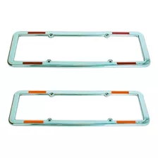 Suporte Moldura De Placa Com Refletores Para Carro Universal