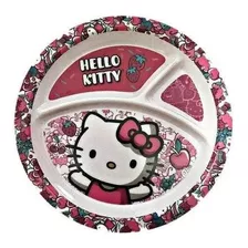 Prato Para Papinha Infantil Com Divisórias - Hello Kitty