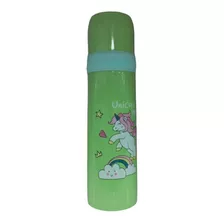 Vaso Termo Para Bebe Niño Antiderrame Diseño Unicornio Ros