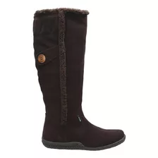 Bota Cuero Rockford Mari Café Oscuro Mujer