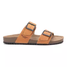  Chinelo Masculino Slide Papete Em Couro Legítimo Conforto