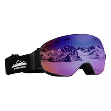 Antiparra Gadnic Para Ski Snowboard Espejada Antiempaño Color De La Lente Tornasolado Color Del Armazón Negro Variantes: Unico