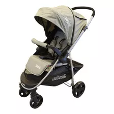 Cochecito De Paseo Bebesit Aeris 1390 Gris Con Chasis Color Plateado