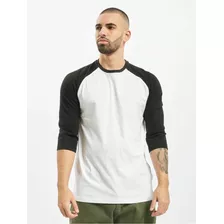 Playera Raglan 3/4 De Manga Caballero Algodon Suave Myo Knit