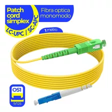 Patch Cord De Fibra Óptica Monomodo Simplex, Lc/sc, 1mts