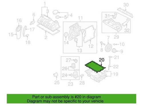 Empaque Carter Motor Mini Cooper 1.6 01-06, S 1.6 02-06 Foto 5