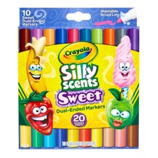 Crayola Silly Scents Dual-ended 10 Markers - 20 Scents