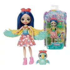 Muñeca Enchantimals Prita Parakeet Y Flutter