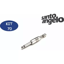 Kit 70 Plugs P10 Santo Angelo Ninja Mono Conector