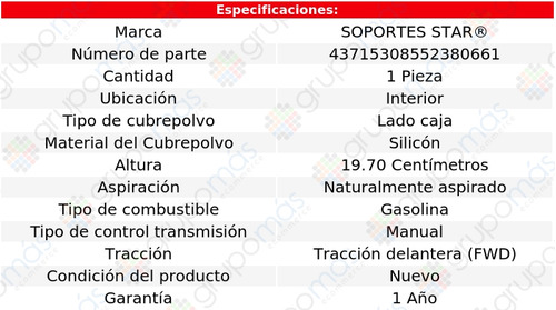 Cubre Polvo Lado Caja Int S Star 206 4 Cil 1.4l 2006_2008 Foto 2