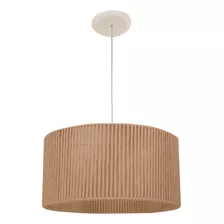 Lampara Colgante Vintage Hilo Natural 40 Diámetro - 1 Luz 