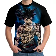 Camiseta Do Dragon Ball Goku Masculina Herois Blusa Tatuado