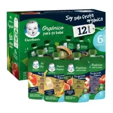 Papillas Gerber Orgánicas 12 Pzas De 110 G C/u Orgánicos