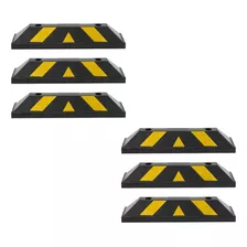 Topes Para Estacionamiento Guardex 6pzs Reflectante Uso Rudo Color Negro-amarillo