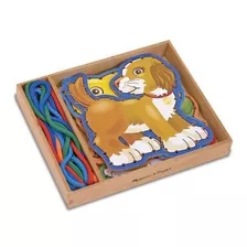 Melissa & Doug Juego Mascotas Panales De Madera Y Cordones M