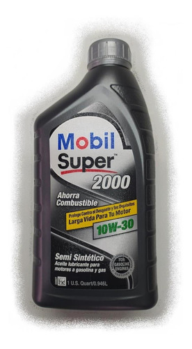 Aceite Mobil 10w30 Super 2000 (cuarto)