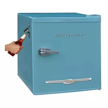 Refrigerador Retro Azul De 1.6 Pies Cúbicos Con Abrebotellas