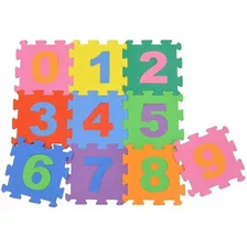 Tapete Infantil Tatame Em Eva Numerico Colorido 10 Pcs Vmp