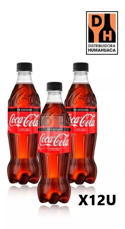 Coca Cola Gaseosa Botella 500ml Zero X12u - Dist Humahuaca 
