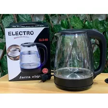 Jarra Elétrica De Vidro Electro 1,8litros Com Led Azul Cor Preto Voltagem 110v