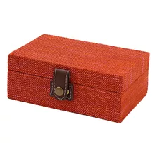 Caja De Almacenamiento, Contenedor Pequeño Rojo Y Naranja