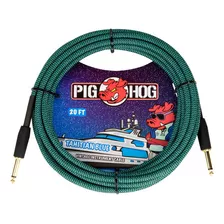 Cable Pig Hog Pch20tab Tahitian Blue Para Instrumento 6.10m