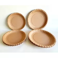 Platos Kraft Postre 18,7 Cm Descartables X 30 Ideal Eventos 