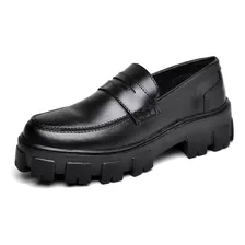 Sapato Mocassim Feminino Tratorado Preto Fosco Dubuy